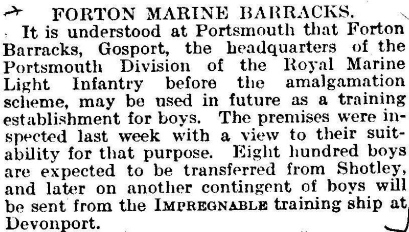 1905-2005 - DICKIE DOYLE, PRESS CUTTINGS RE. GANGES, BOYS TRAINING, THEIR PAY AND CONDITIONS ETC., TIMES 18.10.1925.jpg