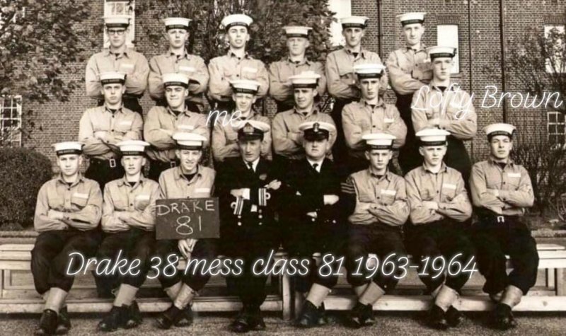 1963-64 - DAVID RUE, DRAKE, 38 MESS, 81 CLASS, MORE NAMES BELOW IN NOTE.jpg