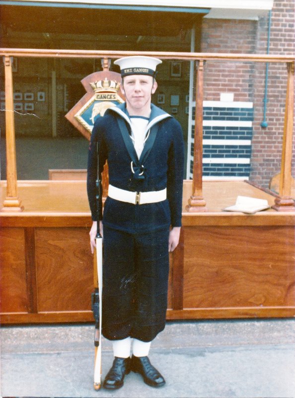 1974, 5TH MARCH - PETER HEGGIE, 242 CLASS, 8 MESS, AFTER CAPTAINS GUARD.jpg