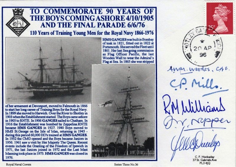 1995 - FDC, TO COMMEMORATE 90 YEARS OF THE BOYS COMING ASHORE..jpg