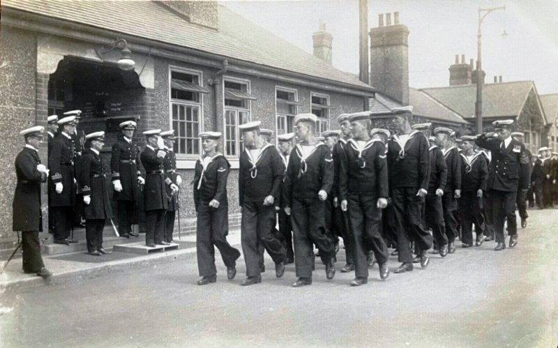 UNDATED - DIVISONS MARCH PAST ON THE QUARTER DECK..jpg