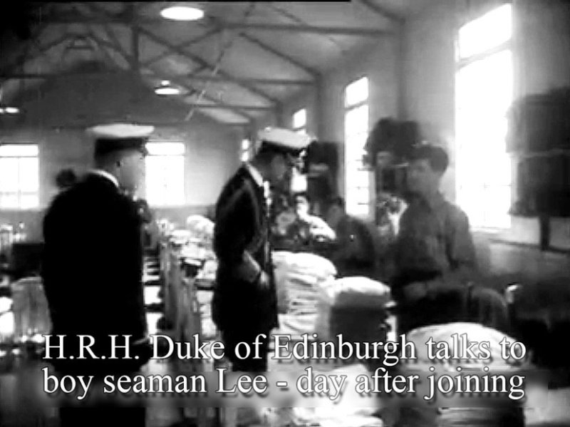 1956, 31ST APRIL - JIMMY LEE, I MET HRH DUKE OF EDINBURGH JUST 36 HOURS AFTER JOINING HMS GANGES.jpg