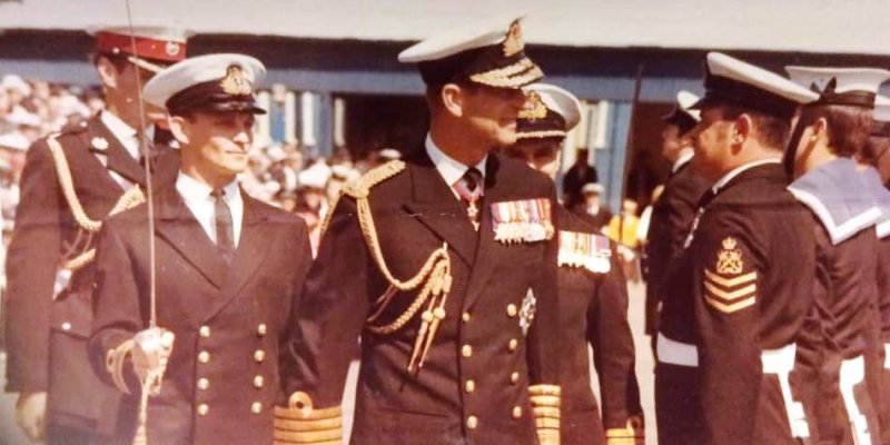 1973, JUNE - MALCOLM JENKINS, LAST MAST MANNING DISPLAY DURING A VISIT OF ADMIRAL OF THE FLEET THE DUKE OF EDINBUGH, 01.