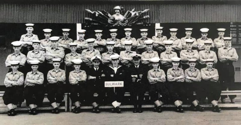 1963, 30TH APRIL - GEOFF GOODWIN, 58 RECR., ANNEXE, BULWARK MESS, I AM MIDDLE ROW, 3RD FROM RIGHT.jpg