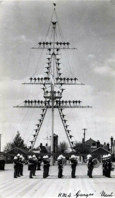 UNDATED - R.M. BAND IN FRONT OF THE MANNED MAST..jpg