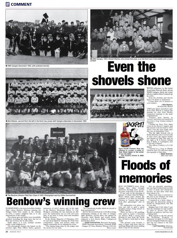 1953 - BENBOW DIVISION, FEATURED IN THE AUGUST 2012 NAVY NEWS..jpg
