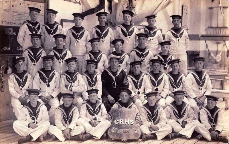 UNDATED - CLASS OF BOYS WITH P.O. INSTRUCTOR IN THE SEAMANSHIP SCHOOL..jpg