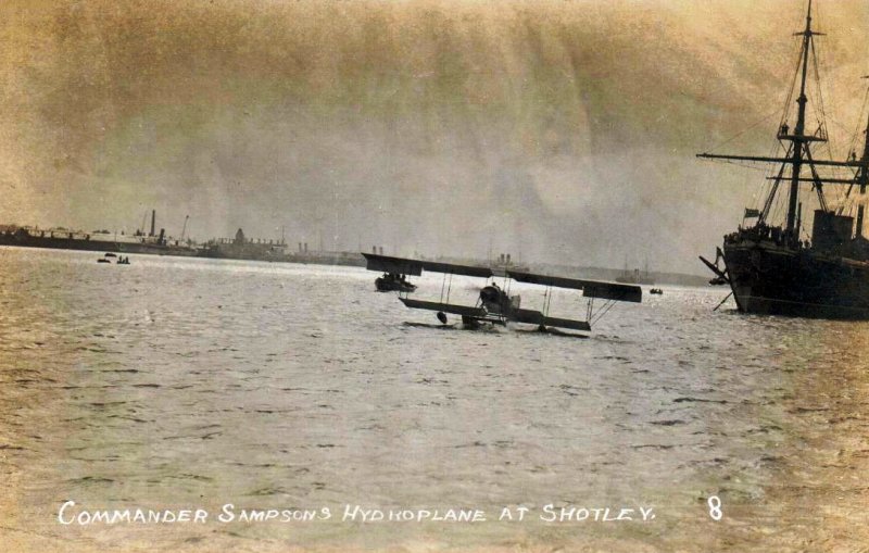 1914c - CDR. SAMSON'S HYDROPLANE AT SHOTLEY..jpg