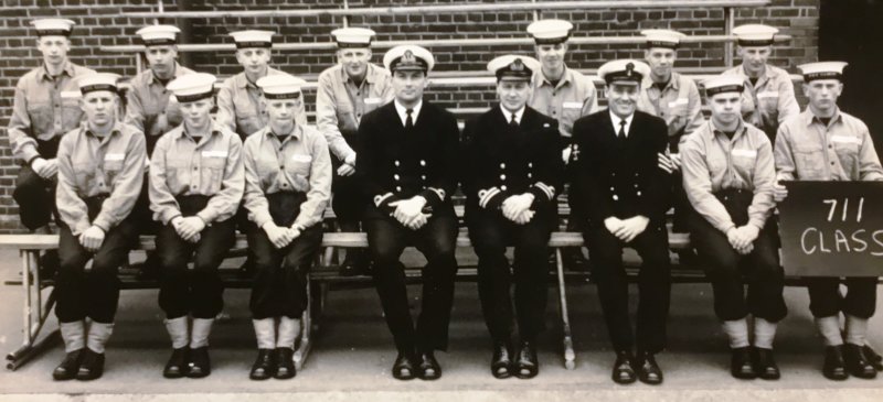 1967, 21ST FEBRUARY - CHRISTOPHER ATKINSON, 91 RECR., FROBISHER, 711 CLASS, JNAMs, I AM 2ND LEFT FRONT ROW.JPG