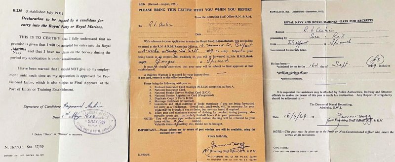 1969, 16TH SEPTEMBER - RAY V. ANKIN, 02., JME, 130 CLASS, 3 DOCUMENTS RE JOINING.jpg