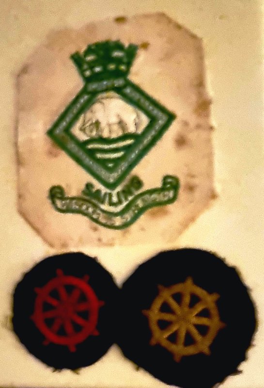 1961, OCTOBER - ANDREW CAMPFIELD, MY SAILING COLOOURS AND CUFF BADGES.jpg