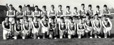1963 - JOHN MILLS, GANGES CROSS COUNTRY TEAM, I AM FRONT ROW 5TH FROM LEFT..jpg