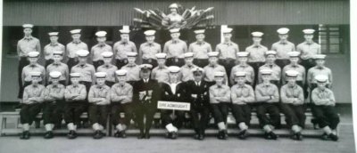 1963, 30TH APRIL - PAUL BROOKMAN, 58 RECR., DREADNOUGHT, I AM BEHIND THE DO JUST TO HIS RIGHT, THEN TO COLLINGWOOD, 35 MESS, 241