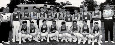 1965 - MICHAEL F. WATSON, HIGH BOX TEAM, PARENTS DAY, I AM 3RD RT. FRONT ROW, E. GUDGEON IS 5TH RT. BACK ROW, PTIs  - L-R LDG SE