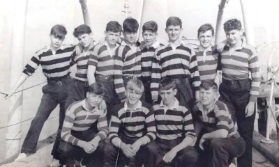 1965, 26TH APRIL - DANNY STREATHER, 75 RECR., COLLINGWOOD, 35 MESS, 220 AND 221 CLASSES, AT THE BOAT PIER..jpg