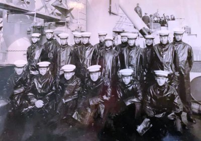 1965, 25TH OCTOBER - BERNARD O'MALLEY, 80 RECR., COLLINGWOOD, 44 MESS, SEA TRAINING ONBOARD HMS GRAFTON TAKEN IN THE ORWELL