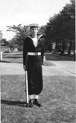 1961, 12TH SEPTEMBER - FRED WALSH, HONOUR GUARD FOR VISIT OF 1ST SEA LORD, H