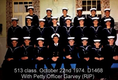 1974, 22ND OCTOBER - MIKE SPICE, 513 CLASS, INSTR. PO GARVEY - RIP. SEE LINK BELOW FOR NAMES