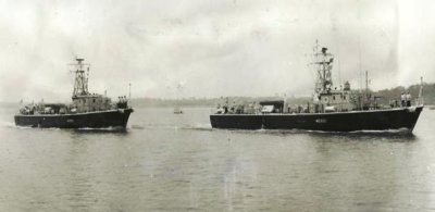 1972 MARTIN O'FLYNN, HMS DITTISHAM and HMS FLINTHAM