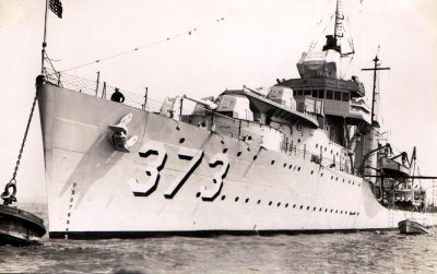 1937 - PHILIP ANTHONY (TONY) FOSTER POST CARD 020. USS Shaw (DD-373)