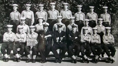 1964, 24TH AUGUST - EDWARD GUDGION, 70 RECR., RODNEY, 61 CLASS, I AM FRONT ROW 2ND FROM LEFT.  ALSO INC. S. POTTS AND R.ROBBINS