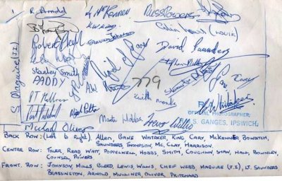 1972, 24TH APRIL - ROBERT TYLER, 03, 33 RECR. IN ANNEXE, REVERSE OF PHOTO SHOWING SIGNATURES AND NAMES..jpg