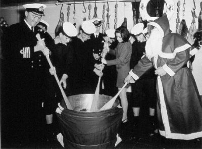 1960s - DICKIE DOYLE, MIXING THE CHRISTMAS PUDDING.JPG