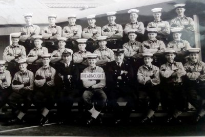 1970, FEBRUARY - ALLAN SMITH, 16 RECR., ANNEXE, DREADNOUGHT, INSTR. CPO DOMMERSNES, I AM 1st LEFT MIDDLE ROW..jpg