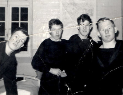 1965, 24TH MAY - RAY LAVALL, L TO R, UNKNOWN, ROD IRVINE, RAY LAVALL AND PAUL E. SMITH.jpg