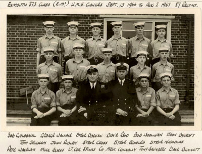 1966, 13TH SEPTEMBER - TOM ELSDON, 87 RECR., EXMOUTH, 373 CLASS. WITH NAMES ON PHOTO.jpg
