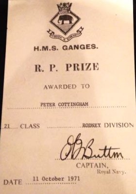 1970, 7TH OCTOBER - PETER COTTINGHAM, 21 RECR.,ANNEXE, LEANDER, THEN RODNEY, 21 CLASS, 9..jpg