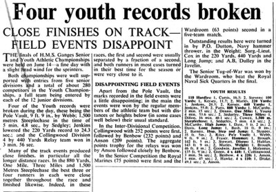 1961, JULY - FOUR YOUTH RECORDS BROKEN, NAVY NEWS.jpg