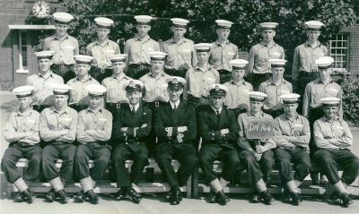 1965, JULY - GEORDIE JAMIESON-FARMER, 77 RECR., DUNCAN, CLASS 144, I AM HOLDING THE BOARD.jpg