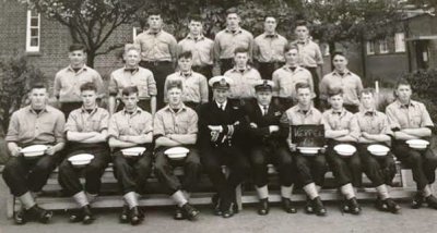 1962, 1ST MAY - JIM HARTLEY, KEPPEL DIV., 62 CLASS, 2 MESS, FRONT ROW, LEFT, ARMS NOT FOLDED, TOLD OFF RN STYLE.jpg