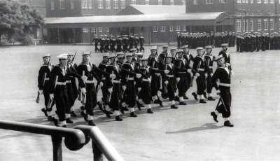 1970 - MACK McCORMACK, GUARD MARCH PAST, MACK IS SHORTEST FIRST ROW..jpg