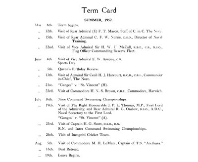 1952, SUMMER - TERM CARD..jpg