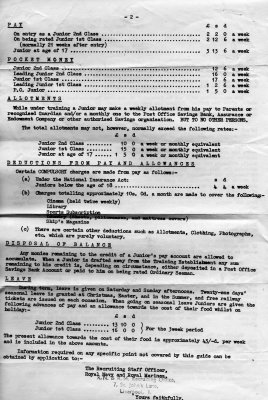 1962, 9TH JANUARY - JOHN STOCKHAM, 6., GRENVILLE, 138 CLASS, D.O. LT. CDR. CONWAY, MESS CHIEF LOBBAN, ACCEPTANCE LETTER PT.2
