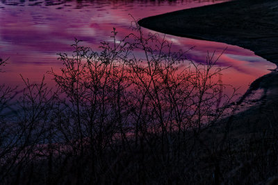 Pre-sunrise April 5th.. the water reflection was beautiful too!