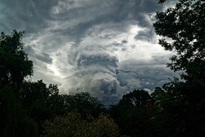 developing cumulonimbus