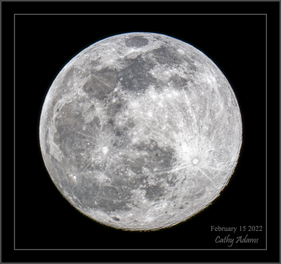 Feb. 2022's Full Moon.. called the Snow Moon