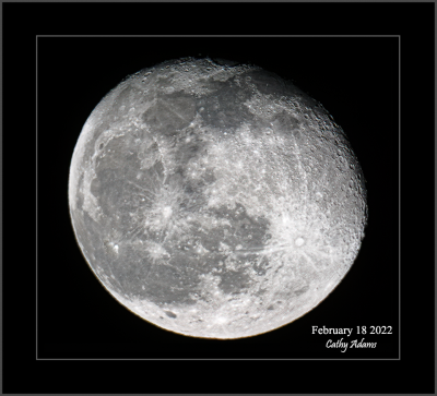 Waning Gibbous Moon Feb 18th