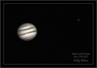 Jupiter and one of his moons, Io