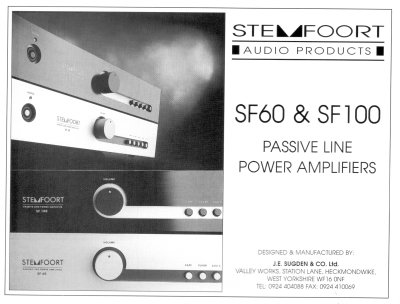 STEMFOORT SF60 & SF100 Advert