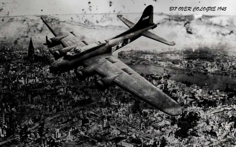 B17 Over Cologne.
