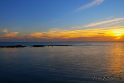 Sunset in Half Moon Bay, Brighton 