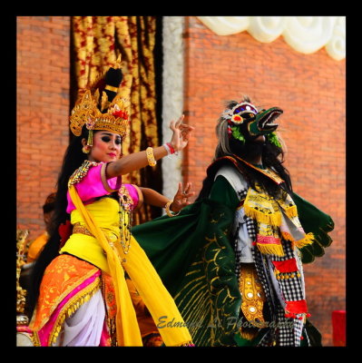 Performer of traditional dance at GWK Cultural Park