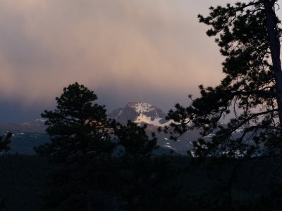 Mountain at dusk
