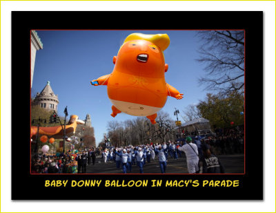 Baby Donny Balloon In Macy's Day Parade
