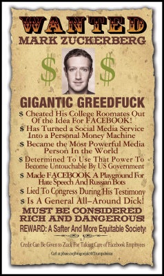 WANTED-Mark Zuckerberg