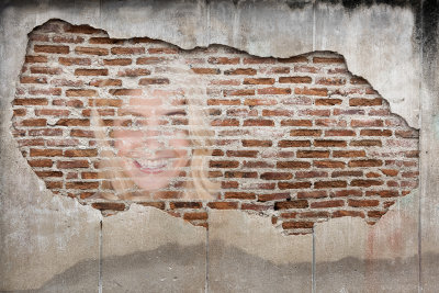 Girl in he wall